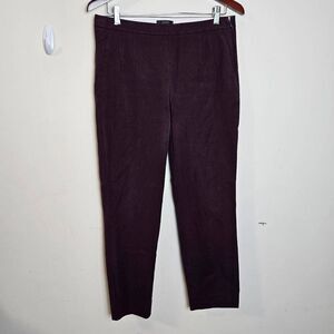 JCrew Martie pant in bi-stretch cotton in Maroon Size 8